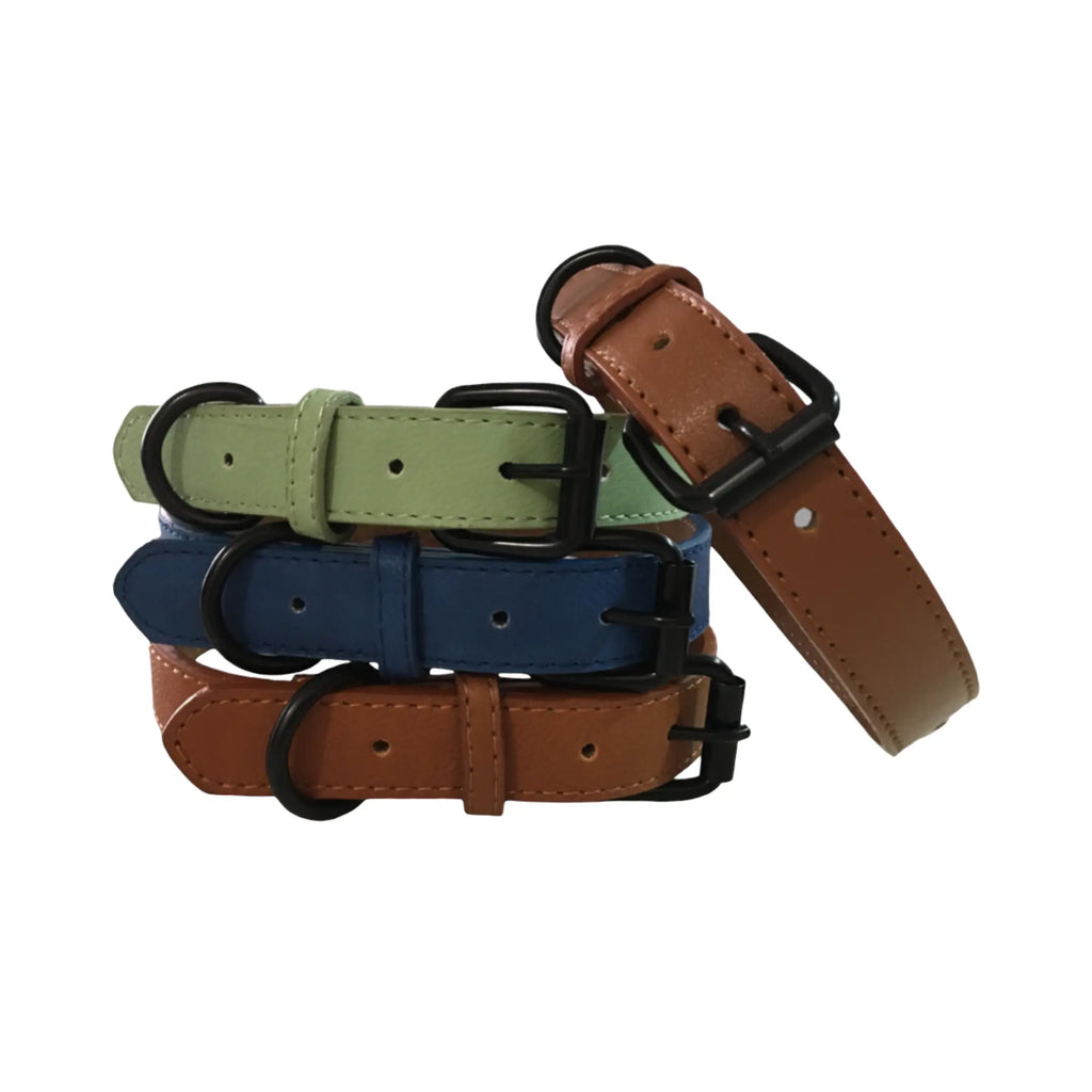 Collar de EcoCuero - PATITAS-camas-para-perros