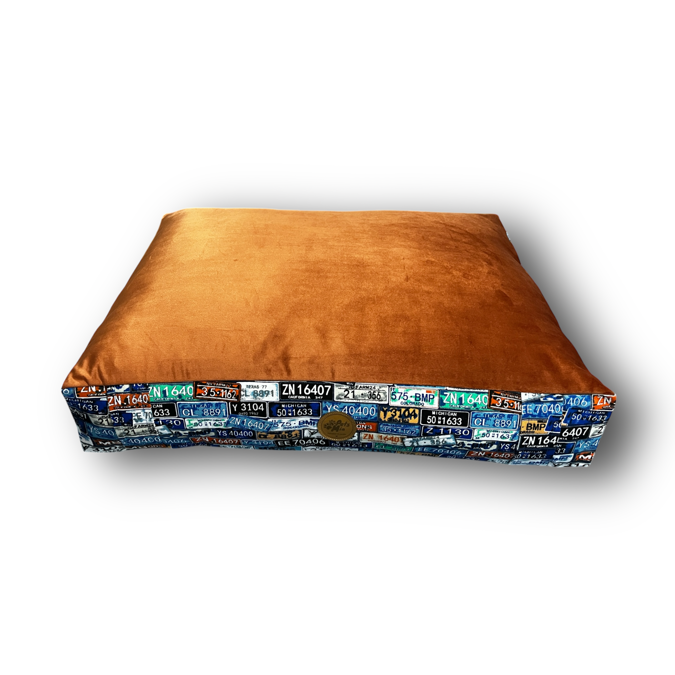 Cama DREAM - Ocre con Lona Estampada-camas-para-perros